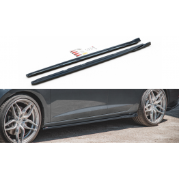 Накладки сплиттеры на пороги на Seat III Cupra / FR рестайл